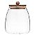 Mimo Style Pote de Vidro Borossilicato Com Tampa de Bambo Ecokitchen, 1000ml - Imagem 3