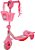 Patinete Infantil Princesas Com Cestinha, Luz e Som; - Imagem 1