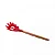Pegador para Massa de Silicone com Cabo em Bambu Charmy Vermelho 31cm - Lyor - Imagem 2
