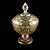 Potiche de Cristal com Pé Diamond Âmbar Metalizado 15cm x 23cm - Lyor - Imagem 14