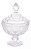 Potiche Decorativo De Cristal Diamond 15x23cm Lyor - Imagem 1