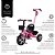 Triciclo com apoio rosa - Imagem 4