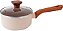 Jogo De Panela Ceramica Antiaderente Fundo Triplo Fogao Indução Mimo Style Pratic Cook Crema 10 Peças - Imagem 4