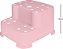 Degrau Duplo Antiderrapante - Buba - Rosa - Imagem 1