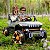 Carrinho Elétrico Infantil Super Jeep 2 Lugares Grey Unitoys - Imagem 4