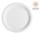 Kit 10 Prato Raso Jantar Iguaçu 25cm Refeição Porcelana - Imagem 1