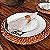 4 Sousplat Redondo Rattan Bambu Bege 32x32cm - Imagem 6