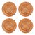 4 Sousplat Redondo Rattan Bambu Bege 32x32cm - Imagem 1