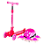Patinete Infantil Rosa com LED + Kit Proteção Unitoys - Imagem 1