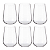 Kit 6 Copos Ardea em Cristal Ecológico Bohemia 470ml - Imagem 1
