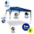 Tenda Gazebo Articulado Para Praia E Eventos 3Mx3M Chalesco - Imagem 2