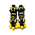 Patins 4 Rodas Infantil Roller Quadrado Kit De Proteçao - Imagem 2