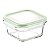 Pote Hermético Quadrado de Vidro Resistente 400ml Western - Imagem 1