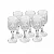 Jogo 6 Mini Taças Pequenas Vidro Diamond  50 ml Licor - Imagem 2