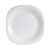 Kit 8 Pratos Sobremesa 21,6cm Opalino Branco Quadrado - Imagem 2