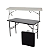 Mesa Dobravel Com Regulagem 122X 61 cm Vira Maleta - Imagem 1