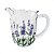 Jarra com 6 taças Cristal Lavanda Hand Painting 1,3L - Lyor - Imagem 4