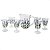 Jarra com 6 taças Cristal Lavanda Hand Painting 1,3L - Lyor - Imagem 5