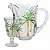 Conjunto Jarra com 6 Taças de Cristal Palm  Hand Painting 1,3L/240ml - Lyor - Imagem 2