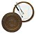 Kit 6 Sousplat De Rattan Bambu Redondo Marrom Escuro - Imagem 5