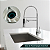 Torneira Gourmet Cozinha Inox Monocomando Com Dupla Saída De Água | Bica Giratória 360° | Misturador Monocomando Para Pi - Imagem 2
