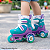 Patins Infantil Triline Ajustável Nº 31 Ao 34 | 3 Rodas Estáveis | Patins Regulável Para Crianças | Confortável, Seguro - Imagem 3