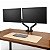 Suporte Duplo De Mesa Articulado Para 2 Monitores Ou Tv | Braço Ajustável 360° | Padrão Vesa | Suporte Ergonômico Preto - Imagem 7