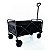 Carrinho Dobrável de Carga até 80kg com Bolsa | Multiuso Carrinho de Feira e Mercado Preto - Imagem 2