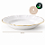Hauskraft Aparelho de Jantar Opalino, Conjunto 16 Peças, Porcelana Branca com Borda Dourada, Pratos e Tigelas - Imagem 7