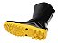 Bota pvc Impermeável Preta Solado Amarelo com forro Marluvas - Imagem 2