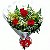 JF014 - Arranjo com 3 Rosas vermelhas - Imagem 1