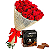 063 - Buquê 30 rosas + Chocolate - Imagem 1