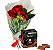 079 - Arranjo 3 rosas + Chocolate - Imagem 1