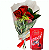 101 - Arranjo 3 rosas + Chocolate - Imagem 1