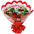 Buquê 5 rosas vermelhas - Imagem 1