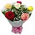 1040 - Buquê com 6 rosas coloridas - Imagem 1