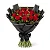 A50 - Buquê Black com 12 rosas vermelhas - Imagem 1