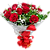 Buquê com 12 rosas vermelhas nacionais - Imagem 1