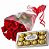 A186 - Buquê de Rosas Vermelhas e Chocolate Ferrero Rocher - Imagem 1