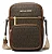 BOLSA FEMININA MICHAEL KORS TIRACOLO MARROM MONOGRAMA - Imagem 1