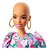 Boneca Barbie Fashionista Careca Vestiro Rosa Florido N 150 - Imagem 3