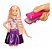 Boneca Barbie Ondas E Cachos - Cabelo Magico Vestido Roxo - Imagem 4