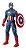 Boneco Capitao America 25 Cm Action Figure Avengers Olympus - Imagem 1
