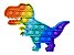 Pop It Fidget Toy Fidget Toy Pop Dinossauro Rainbow - Imagem 1
