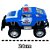 Carrinho De Controle Remoto 4x4 Monster Truck Policia - Azul - Imagem 2