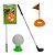 Kit Minijogo De Golf Infantil 5 Peças Colorido 1 Taco 1 Bol - Imagem 2