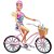 Boneca Barbie Loira Com Bicicleta E Varios Acessorios - Imagem 3