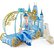 Quarto Da Cinderela De Luxo Princesas Disney Azul C Cenario - Imagem 3