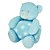 Urso Baby De Pelúcia Com Manta Soft Cobertor Anti-alérgico Azul - Imagem 2