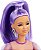 Boneca Barbie Fashionista Morena Vestido E Cabelo Roxo Lunar - Imagem 5